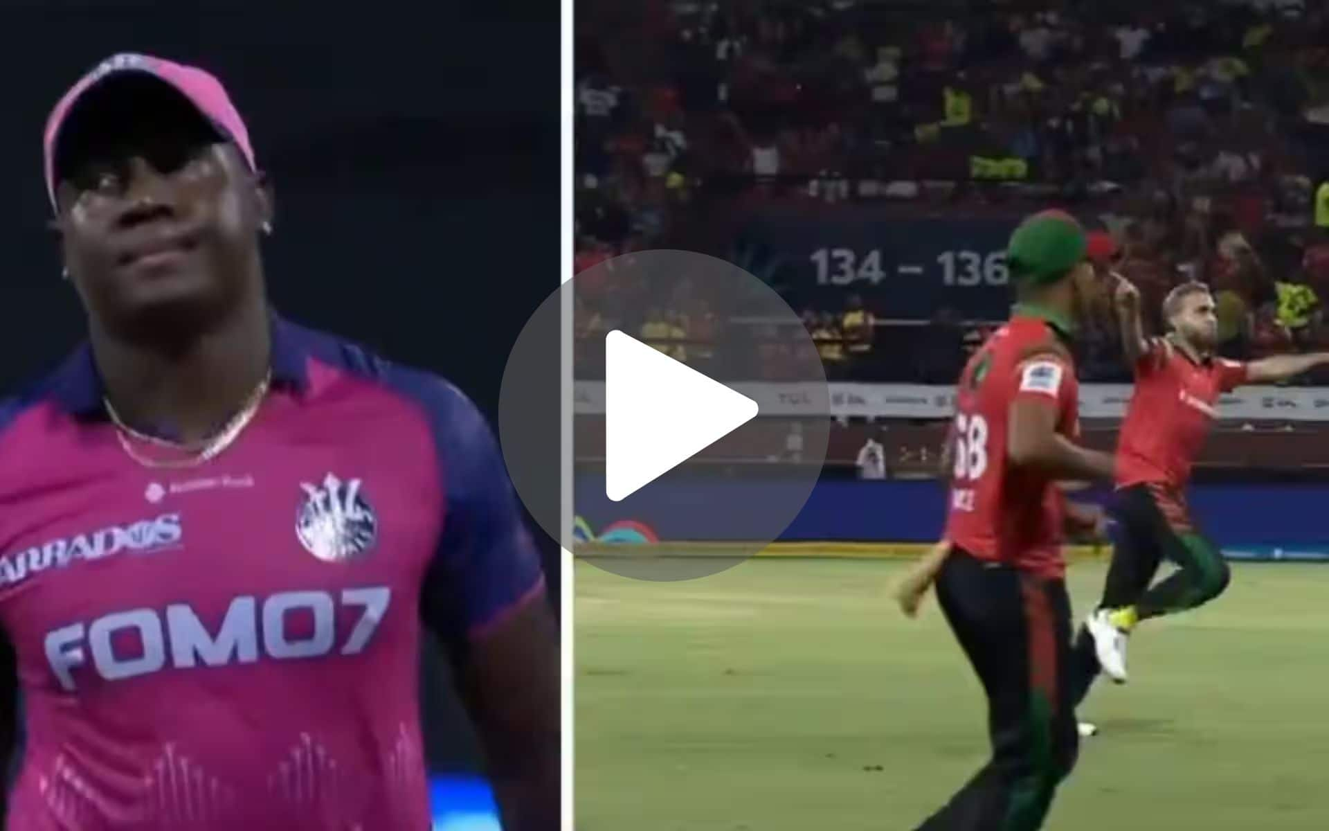 [Watch] Imran Tahir Brings Out His Trade Mark Celebration After Dismissing Rovman Powell In CPL 2024